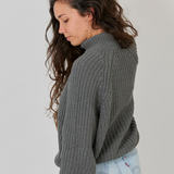 Marthe Strick Dunkel-Grau