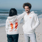 Zip Hood SALTY FISH Crème-Weiß