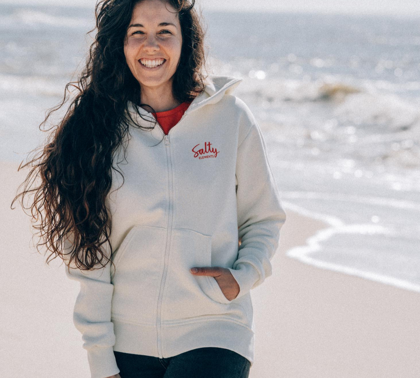 Zip Hoodie am Meer - Salty Fish Zip
