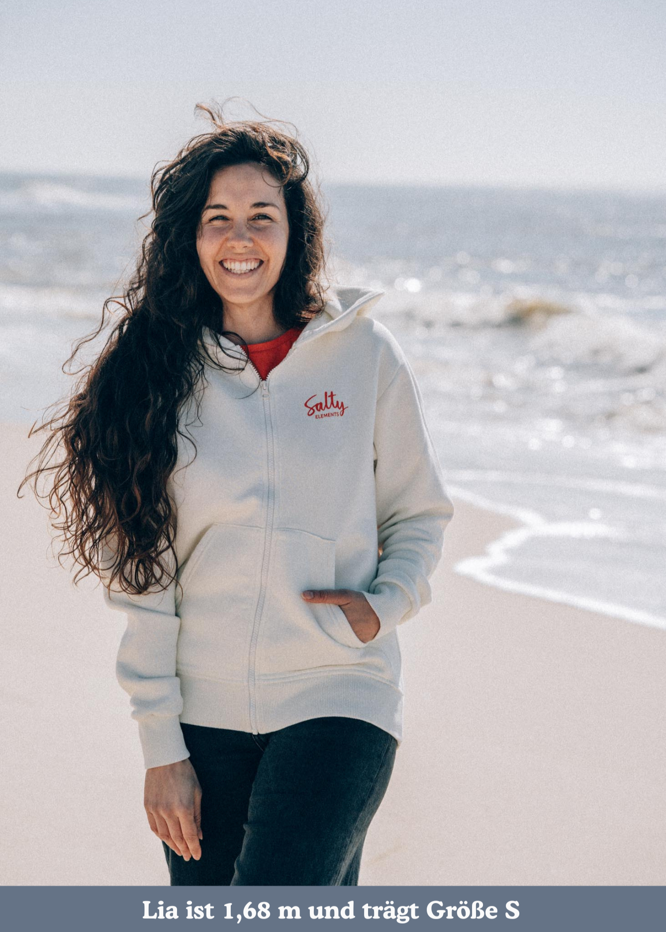 Zip Hoodie am Meer - Salty Fish Zip