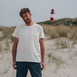 T-Shirt Klasisk Crème-Weiß