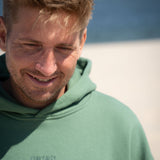 Hoodie Stay Salty Moos Grün