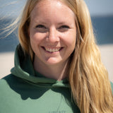 Hoodie Stay Salty Moos Grün