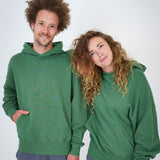 Hoodie Stay Salty Moos Grün