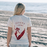 T-Shirt Surfi Deern Crème-Weiß