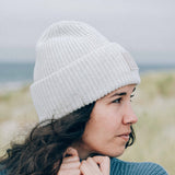 Beanie Wave Hellgrau