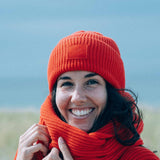 Beanie Wave Leuchtturmrot