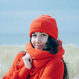 Schal Halsdoker Leuchtturmrot