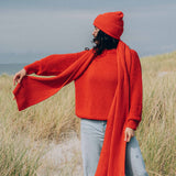 Schal Halsdoker Leuchtturmrot