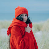Beanie Wave Leuchtturmrot