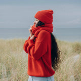 Beanie Wave Leuchtturmrot