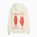 Zip Hood SALTY FISH Crème-Weiß