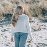 Marthe Strick Crème-Weiß