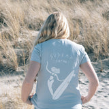 T-Shirt Surfi Deern Meeresblau