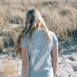 T-Shirt Surfi Deern Meeresblau