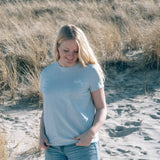 T-Shirt Surfi Deern Meeresblau