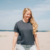 T-Shirt Waffle Deern Marine