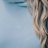 Wave Hoodie Meeresblau