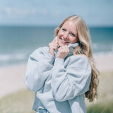 Wave Hoodie Meeresblau