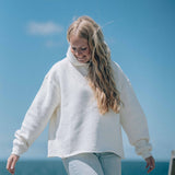 Wave Hoodie Crème-Weiß