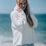 Wave Hoodie Crème-Weiß