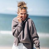 Wave Hoodie Schoko