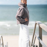 Wave Hoodie Schoko