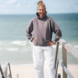 Wave Hoodie Schoko