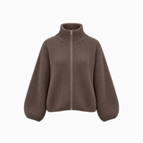 Leah Strick Zipper Schoko