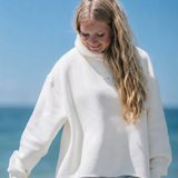 Wave Hoodie Crème-Weiß