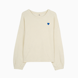 Sweater Friesenherz Crème-Weiß