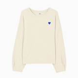 Sweater Friesenherz Crème-Weiß