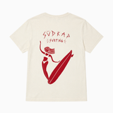 T-Shirt Surfi Deern Crème-Weiß