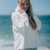 Wave Hoodie Crème-Weiß