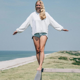 Sweater Friesenherz Crème-Weiß