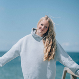 Wave Hoodie Meeresblau