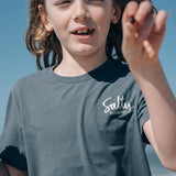 T-Shirt Kids SALTY FISH Grau
