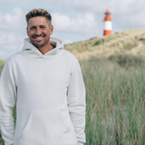 Hoodie SALTY FISH Crème-Weiß